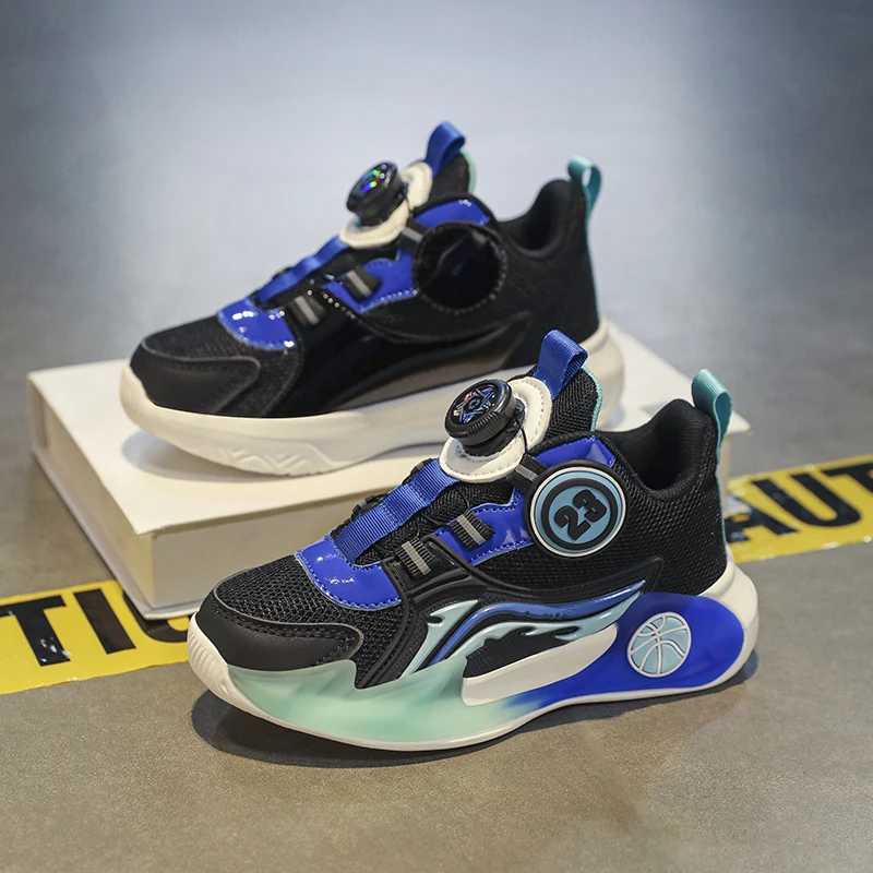 Athletic Outdoor Bchildren Shoes Boys Sneaker Breathable Non-slip School Basketball Kids Sneaker Comfortable Sports Tennis Shoes for Boy H241223