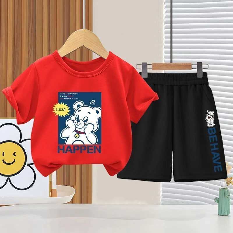 Clothing Sets Summer Baby Girls Clothes Set Children Boy Casual Short Sleeve T-shirts and Shorts 2pcs Suit Kid Top Botton Outfits TracksuitsY241225VP5