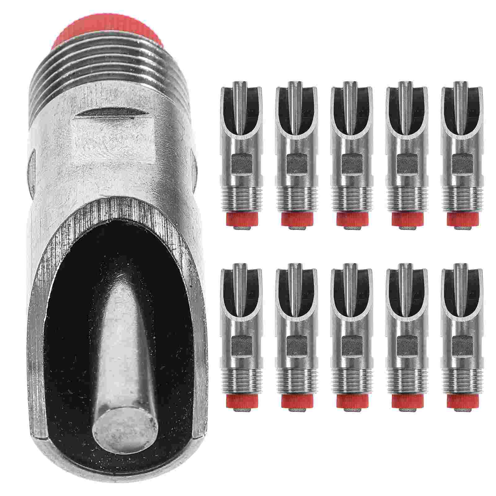 10 Pcs Pig Waterer Chick Kit Coop Piglets Feeding Tools Metal Livestock Supplies