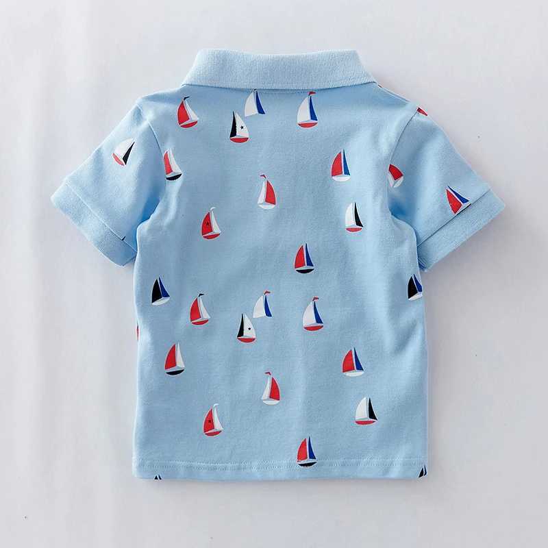 1-6T High Quali Summer Cotton Baby polo Shirts boat kids Short Sleeve Clothes Bebe Boys Tops Toddlers ClothingXJ241225