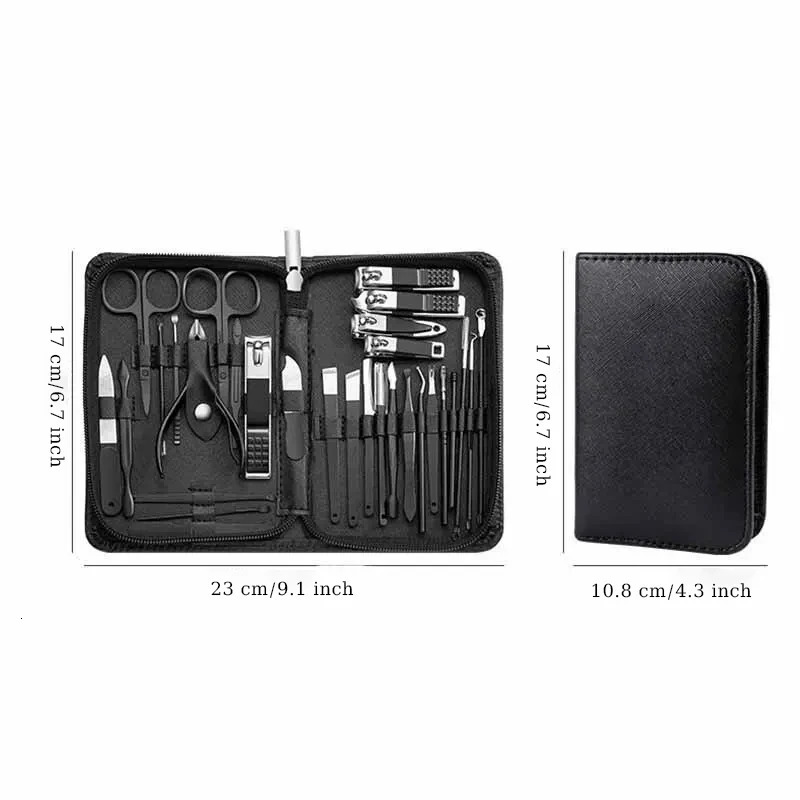 Manicure Cutters 30 PCs Nail Clipper Set Household Stainless Steel Manicure Kit Nail Clippers Pedicure Nail Scissors Tool 241225
