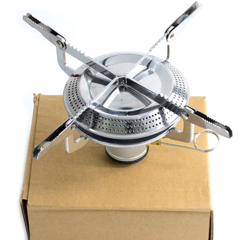 Outdoor portable mini stove camping gas stove oven with piezo ignition
