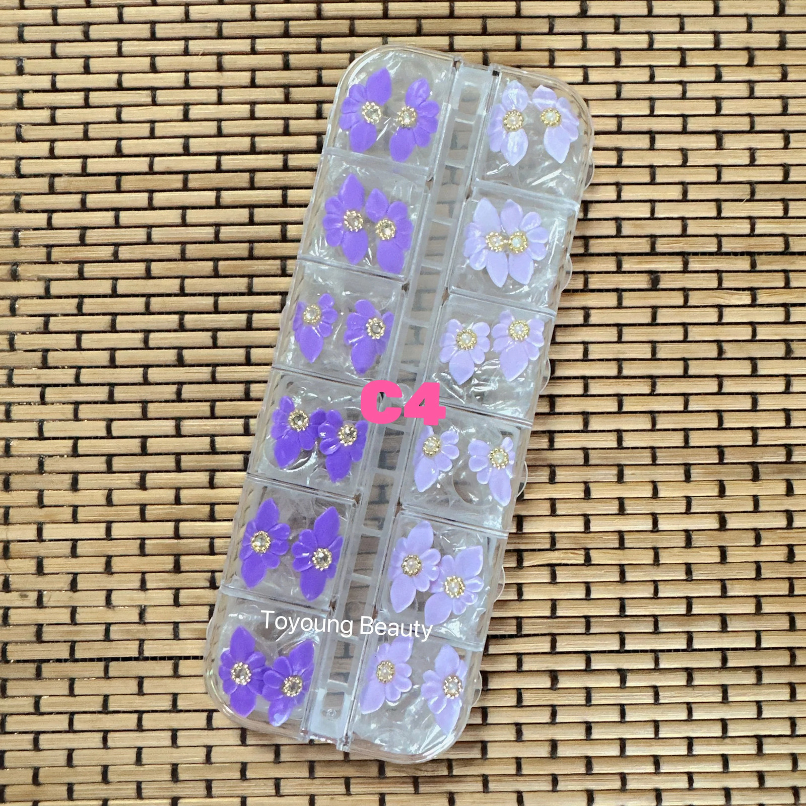 24pcs Manicure Carved Gel 3D Flower White Jewelry Handmade Kawaii Charm Sticker Decoration DIY Nail Art Accessory 241225