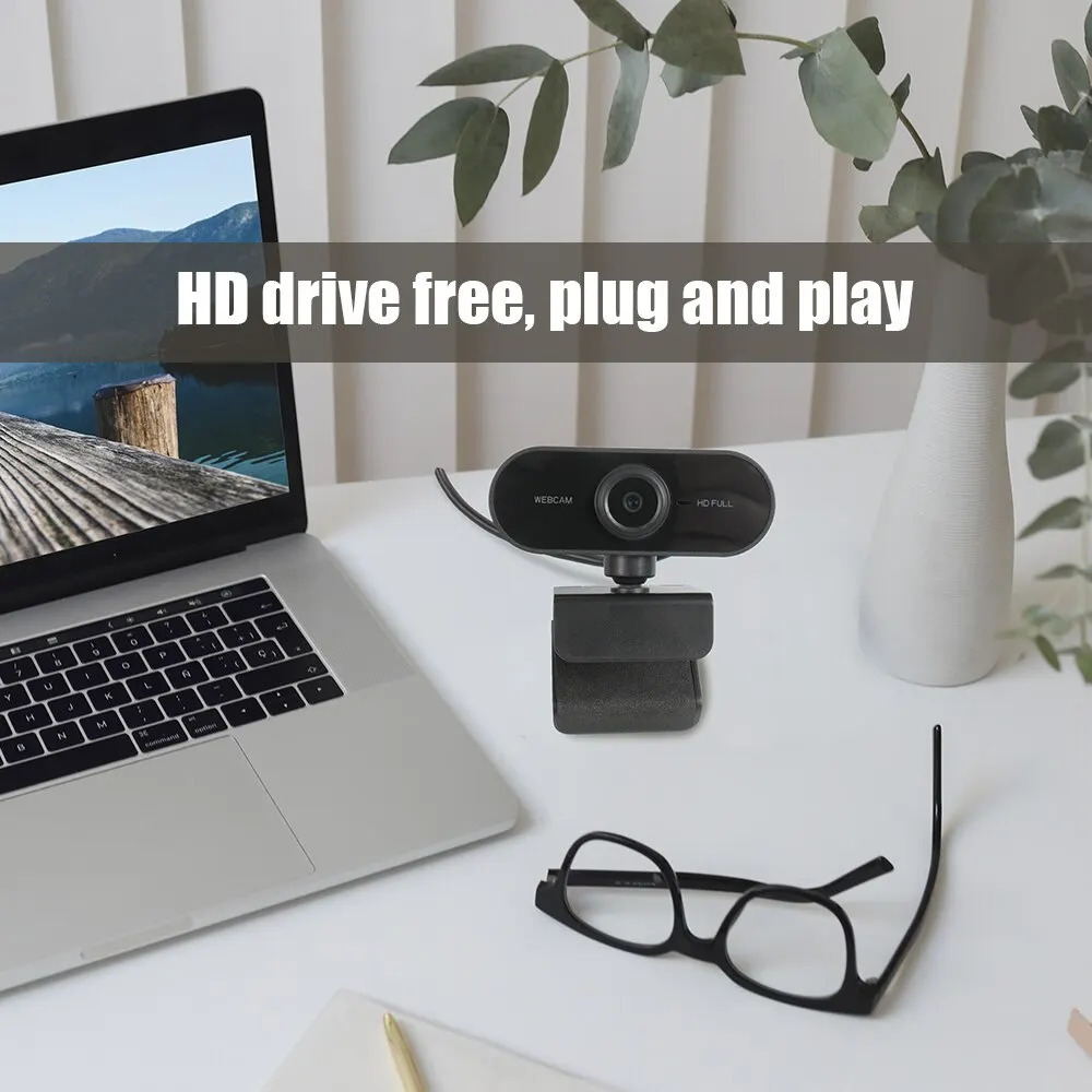 Full HD 1080p Webcam USB With Mic Mini Computer CameraFlexible Rotatable for Laptops Desktop Webcam Camera Online Education 241225