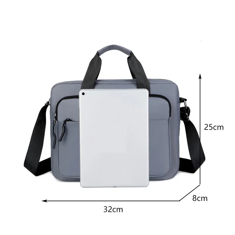 Mens Large-capacity Horizontal Shoulder Bag Messenger Bag Briefcase Multifunctional Simple A4 Book Handbag Business Bag 241225