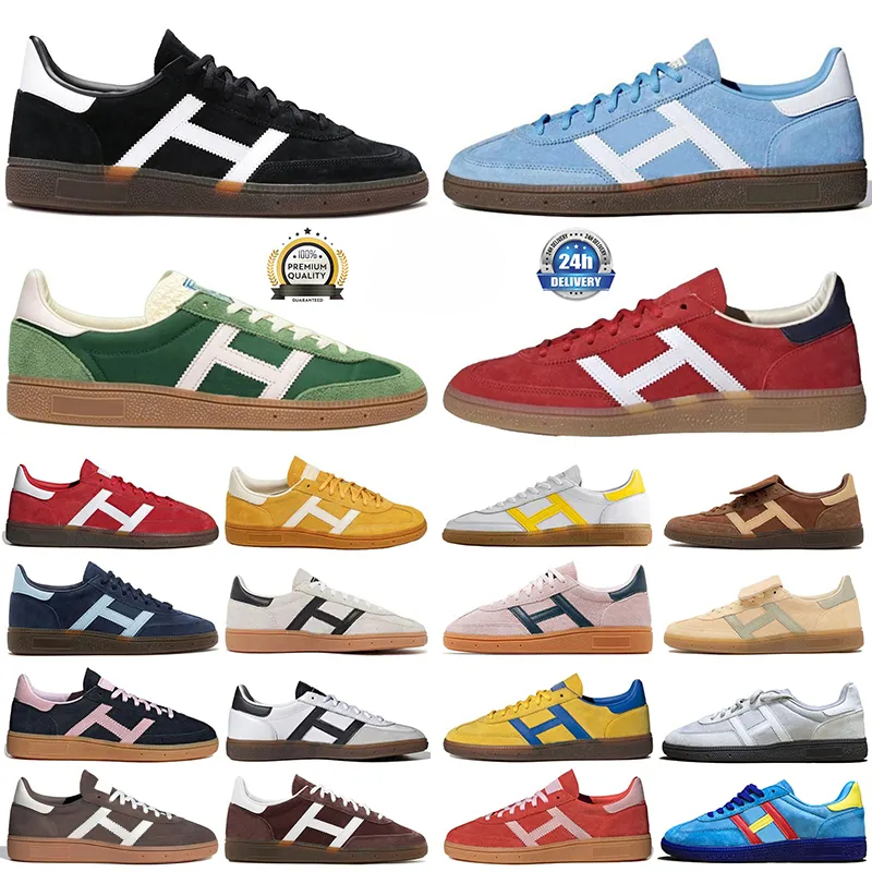 2024 designer bag Handball Designer Casual Shoes Men Women Navy Scarlet Aluminum Core Black Scarlet Gum Clear Pink Outdoor Recreation sneakers 36-45