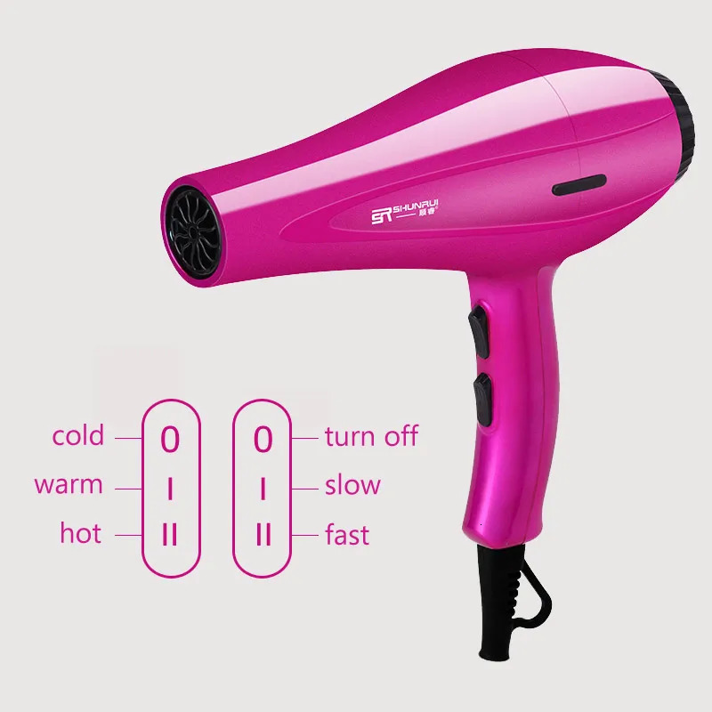 Professional Blue Light Anion Blow Dryer 2 Speed 3 Heat Settings 4000W Power /Cold Wind Hair Dryer Salon Hair Styling 241225