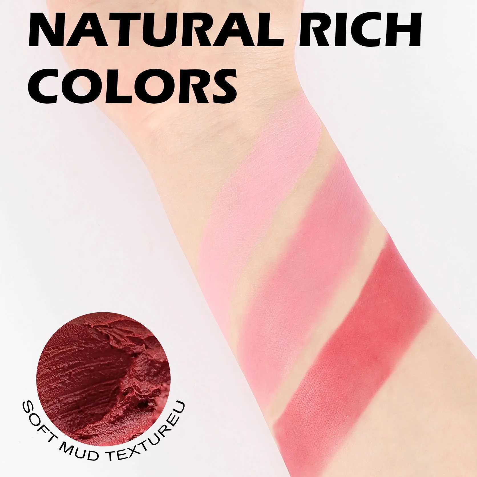 Strawberry Cheek Lip B Cream Mousse Texture 3 IN 1 Tinted Mositure Velvet Matte B Palette Peach Red Face PigmentXJ241225