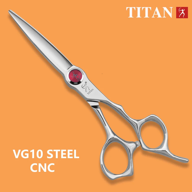 TITAN professional barber scissors hairdressing cutting hair japan vg10 steel 6inch high-end salon tool 241225