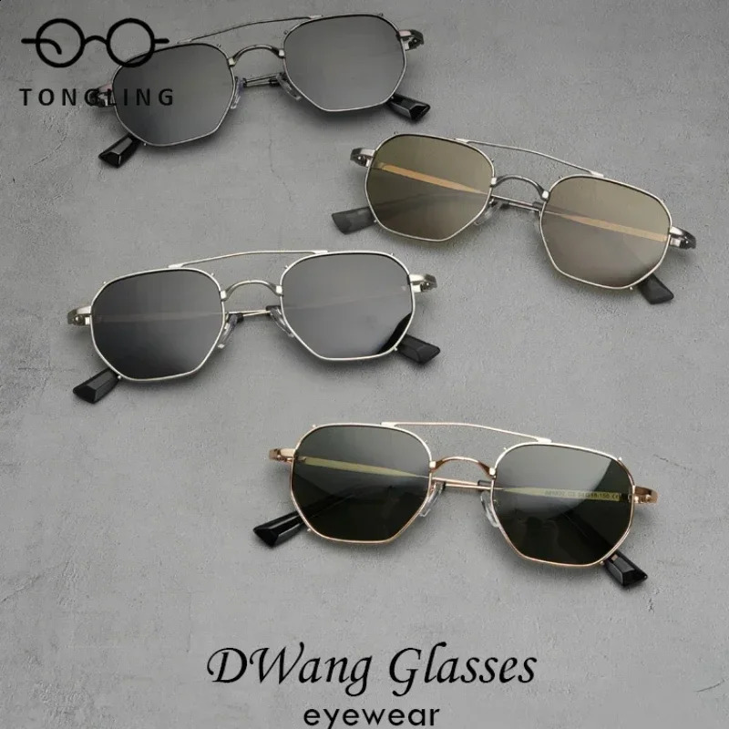 Men Steam Metal Fine Edge Polarized Sunglasses Fashion Personality Retro Women Futuristic Car Driving Travel UV400 Sun Glasses 241224