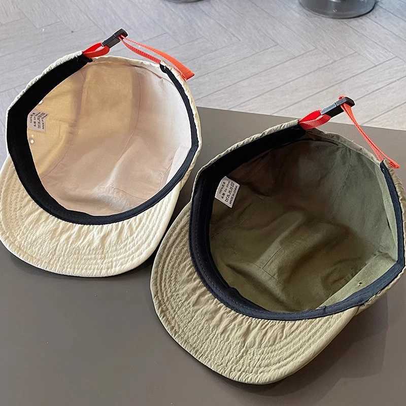 Soft top short Brim baseball cap suitable for women quick drying breathable adjustable foot cap JK sports outdoor hip-hop sun hat W241225