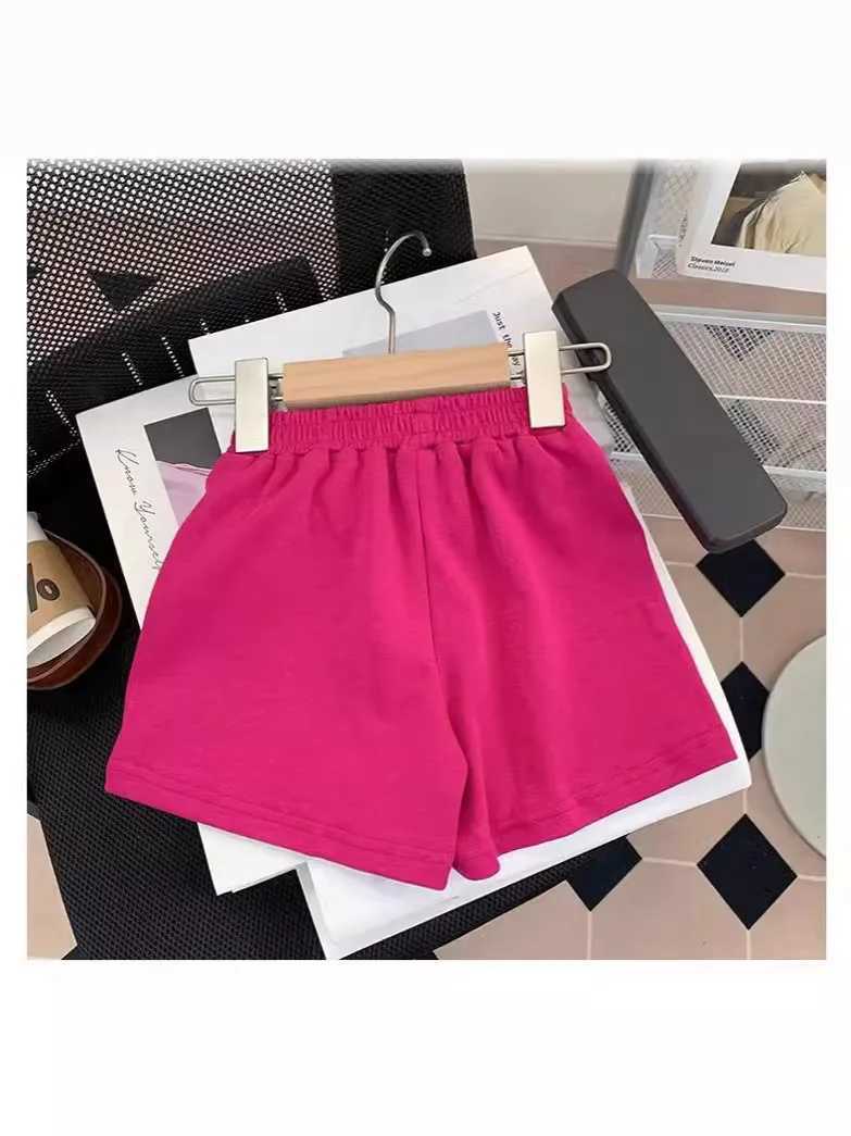 Clothing Sets Girls Suit Summer New Fashionable Childrens Summer Net Red Fashionable Baby Girl Short-Sleeved Shorts Two-Piece Cartoon SuitY241225BQKZ