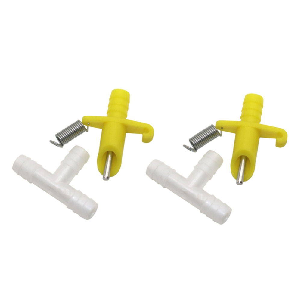 100 Sets Rabbit Drinking Automatic Nipple Water Rabbit Mouse Nipple Water Drinker Rodent Water Feeder For Poultry Farm Animal