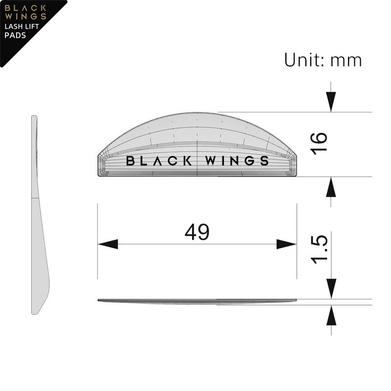 NO CURL 1Pair Silicone Eyelash Pad Lashes Rods Shield 3D Eyelash Curler Accessories Applicator Makeup Tools 241223