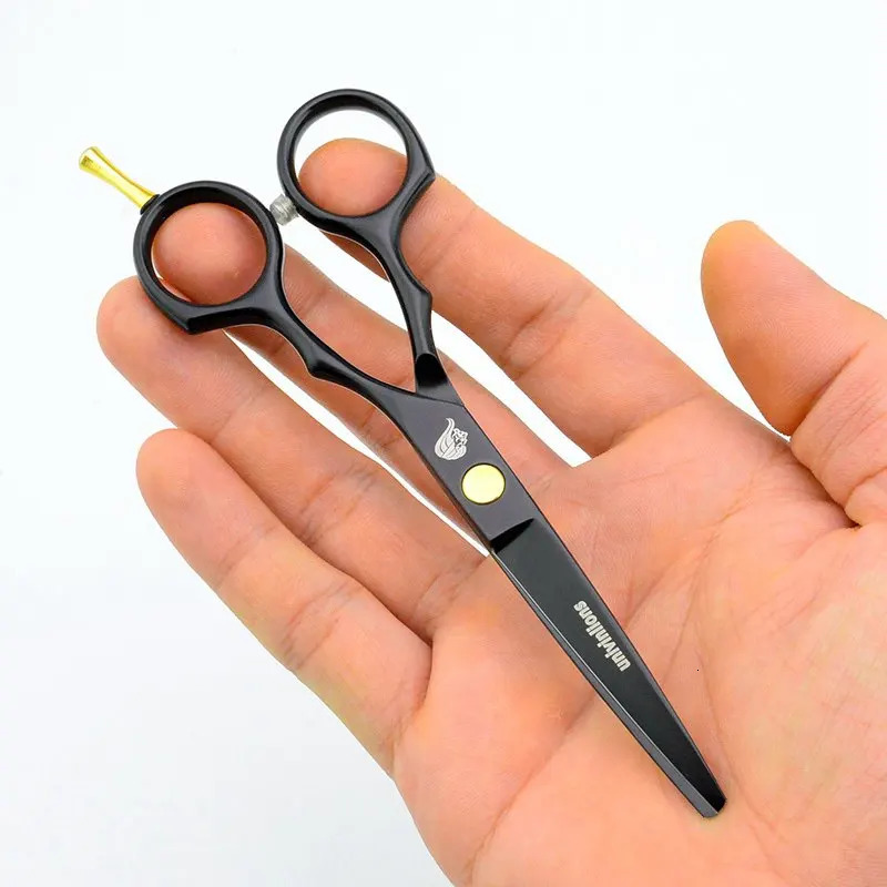 5.5 Black Hair Scissors Barber Razor Scissors Shears Hair Cut ns Hairdressing Tools Hair Clipper Kids Scisors 241225