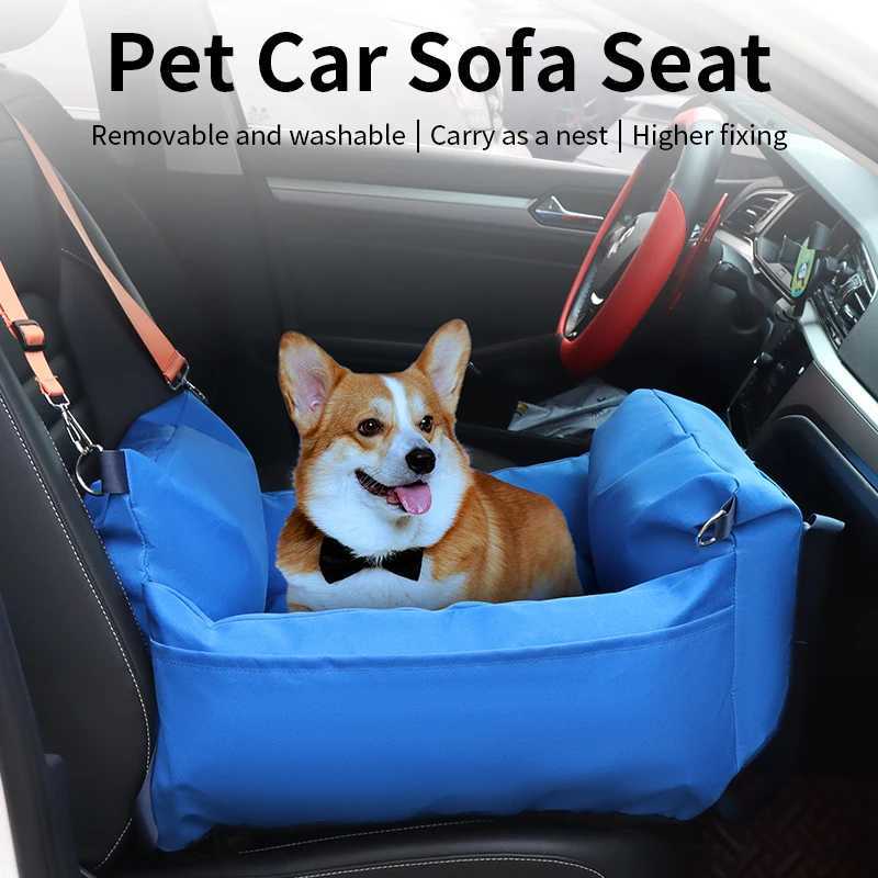 Others Dog Carrier Dog Car Seat for Small Dogs Fully Detachable and Washable Pet Dog Car seats Soft Dog Booster Sofa Travel Carrier Bed H250213