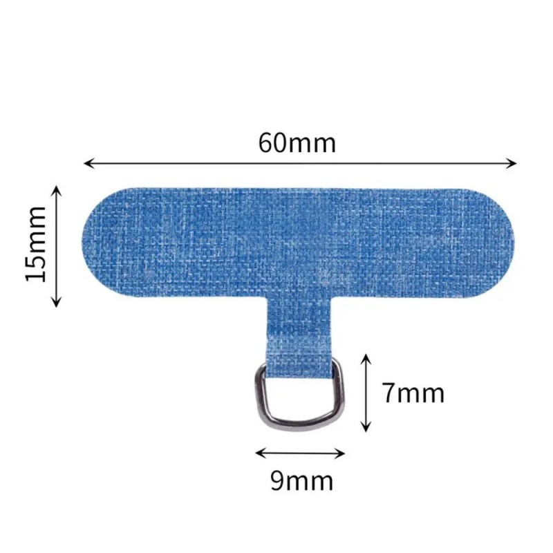 Customization LOGO Detachable Phone Hanging Cord Strap Nylon Patch Tether Pad Mobile Phone Anti-lost Lanyard Card Gasket Replacement