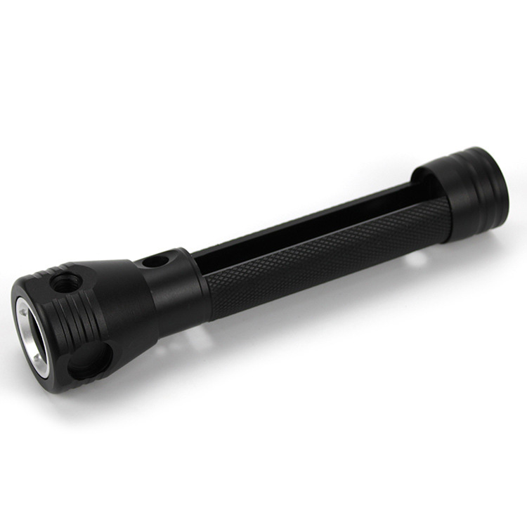 Waterproof LED Handheld Flashlight - Durable Design with Long-Lasting Battery Ideal for Outdoor Flashlight casing
