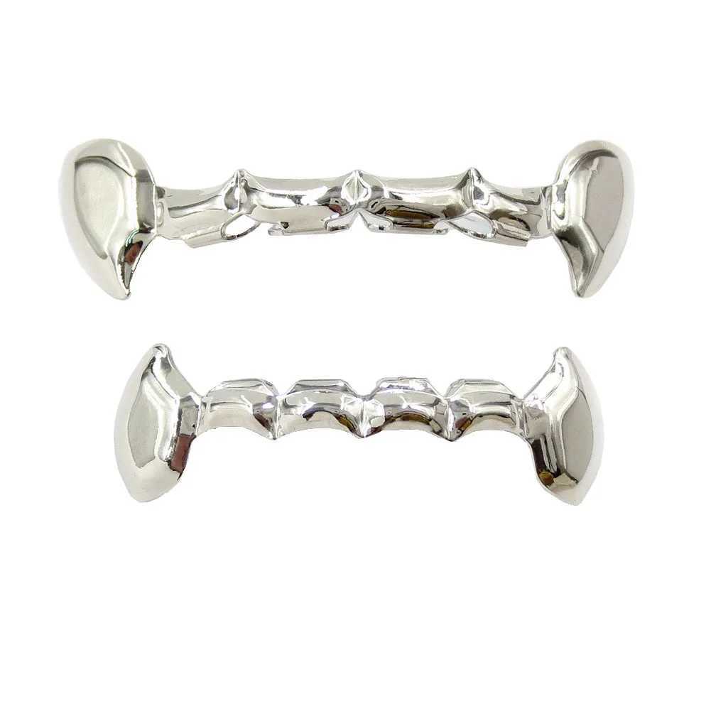 New Wolf TH She Bling Teeth Grillz Top Bootom Dental Mouth Punk Teeth Cs Cosplay Party Tooth Rper Hip Hop Jewelry TG041XJ241225