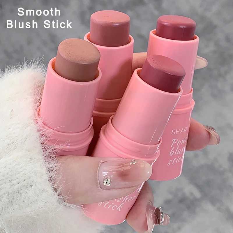 Monochrome Cute Ber Stick Cream Smooth Cheek Tint Nude B Natural Matte Pink Rose Face Rubor Rouge Korean Women MakeupXJ241225