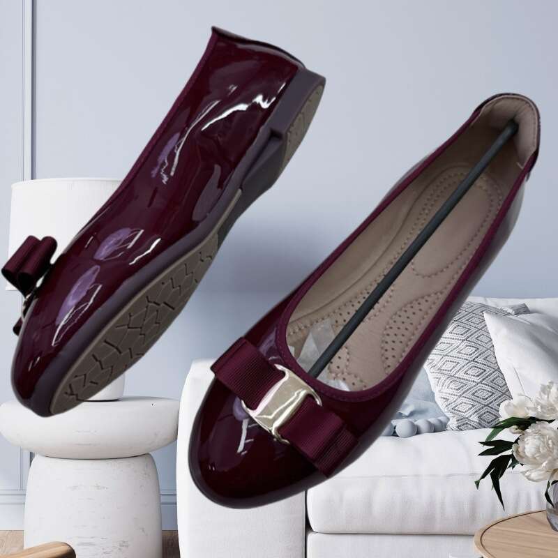 Flat Bottomed Shallow Mouthed Summer Single Shoes For Women In 2024 Spring And Autumn New Ladies Work Versatile Soft Soled Driving Bean Shoes