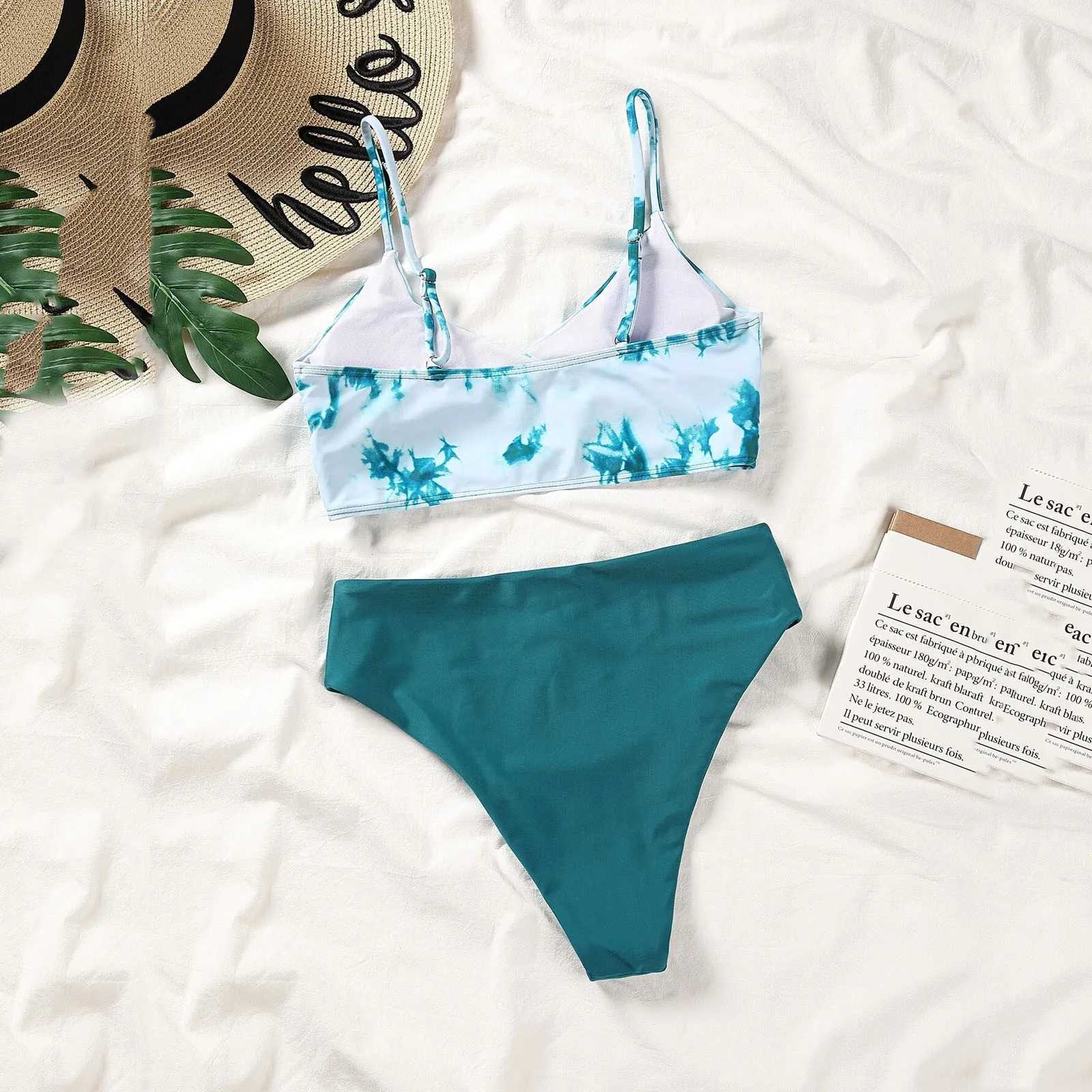 Womens Bandeau Bandage Bikini Set Push Up Brazilian Swimsuit Beach Wear SwimsuitW241225