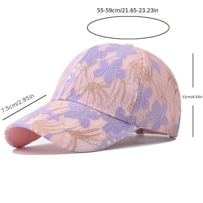 Retro letter embroidered baseball cap single color adjustable foot cap fashionable for spring and summer suitable for women W241225