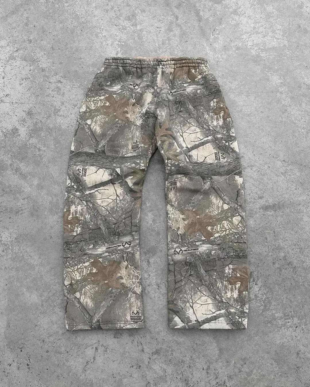 Streetwear Camouflage Two Piece Set Y2K Zipper Loose Sports Pants Casual Wide Leg Pants