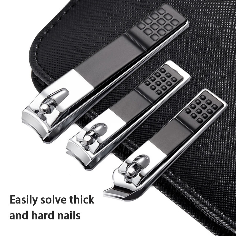 9/18 Pcs Professional Manicure Set Nail Clipper Set Beauty Set Zipper Pack Stainless Steel Portable Leather Travel Gifts 241225