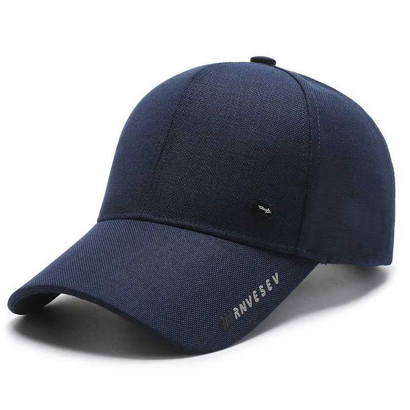 High quality baseball cap mens baseball cap 2021 new dad cap truck cap outdoor sports cap solid color adjustable foot cap W241225