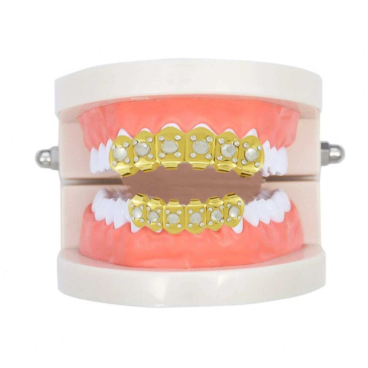 1pcs Halloween single cutout tooth hip hop tooth accory vampire fangsXJ241225