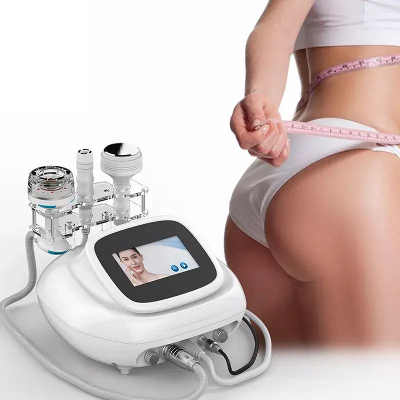 Professional 3 in 1 Lipo Slimming Skin Tightening Ultrasound RF Vacuum Cavitation Physiotherapy Hip Lift Body Reformer Liposuction Ultrasound Machine