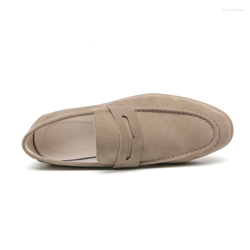 Casual Shoes Slip On Suede Men Loafers Light For Moccasins Plus Size 38-46 Man Flats Sapato Social Masculino