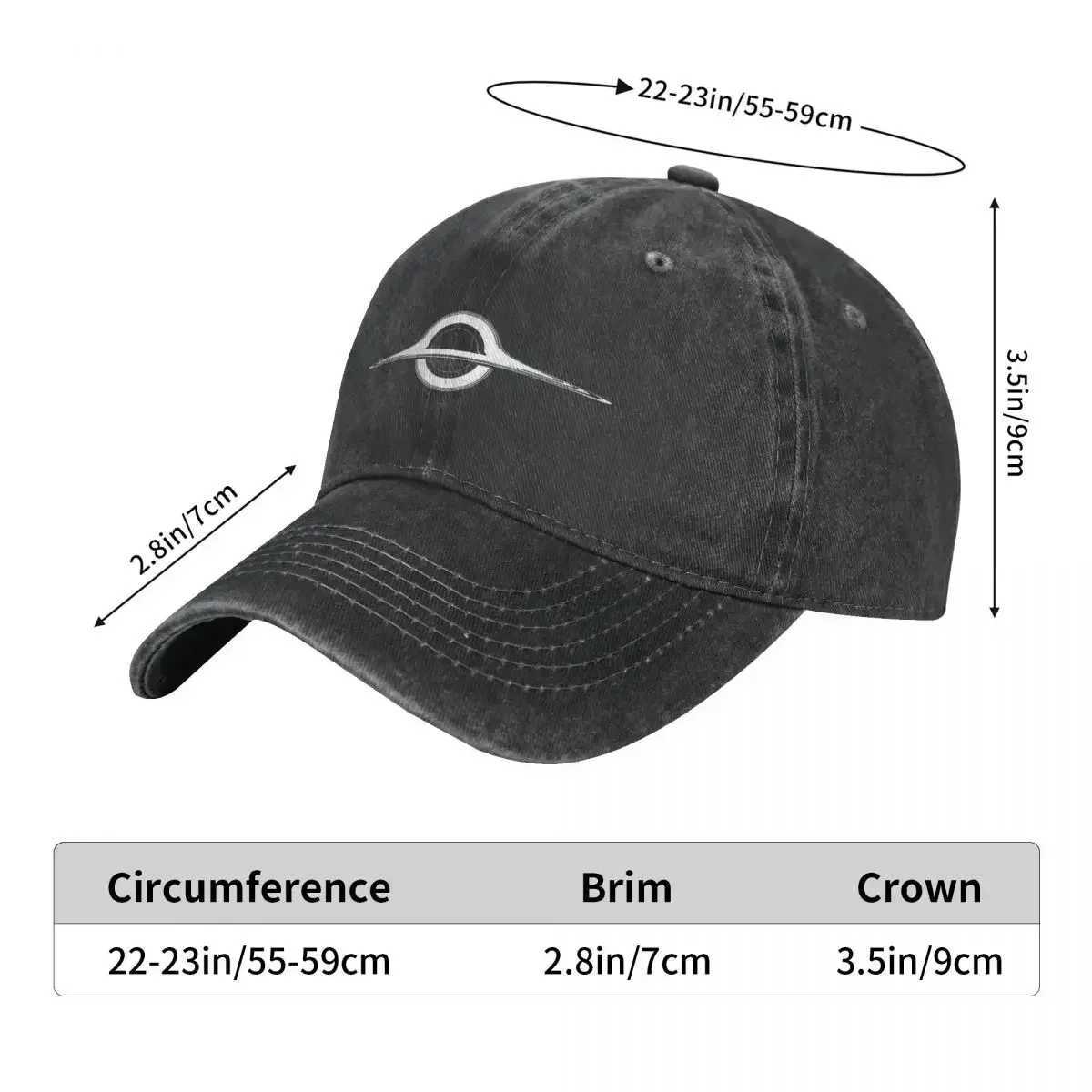 Solid color dad hat interstellar wormhole womens hat sun shading hat baseball hat meme pea hat W241225