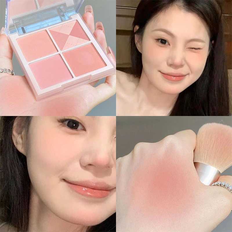 INS knit b Party natural facial supernatural four color cheek blue cheek purple pan pure wind waterproof sweatXJ241225