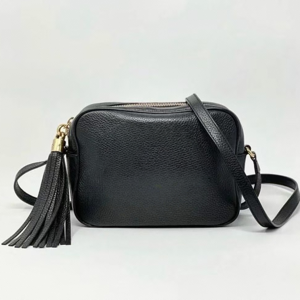 100% Real Leather Disco Shoulder Bags Women Designer Soho Bag Luxury Tassel Purses And Handbags 308364 Crossbody Messenger Bag Cowhide Camera Bags Clutch 3026