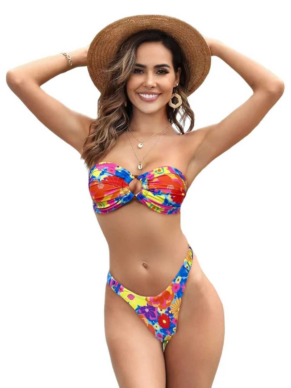 2018 sexy push up womens swimsuit mini bikini womens swimsuit Brazilian bikini set thong Biquini swimsuit printed beachwearW241225