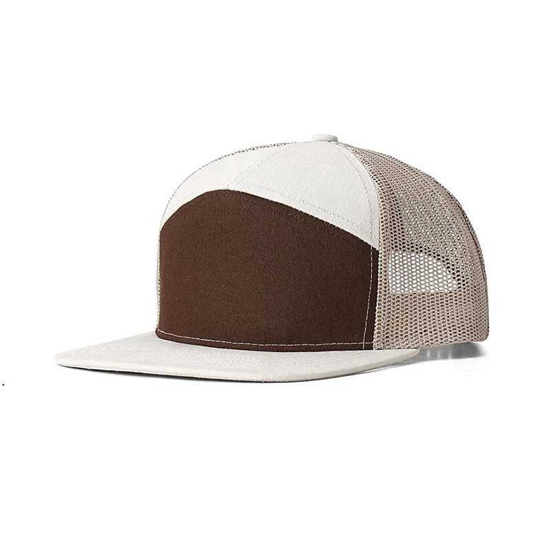 High quality seven panel outdoor sports hip-hop dance mesh buckle cap suitable for men women breathable baseball caps truck caps W241225