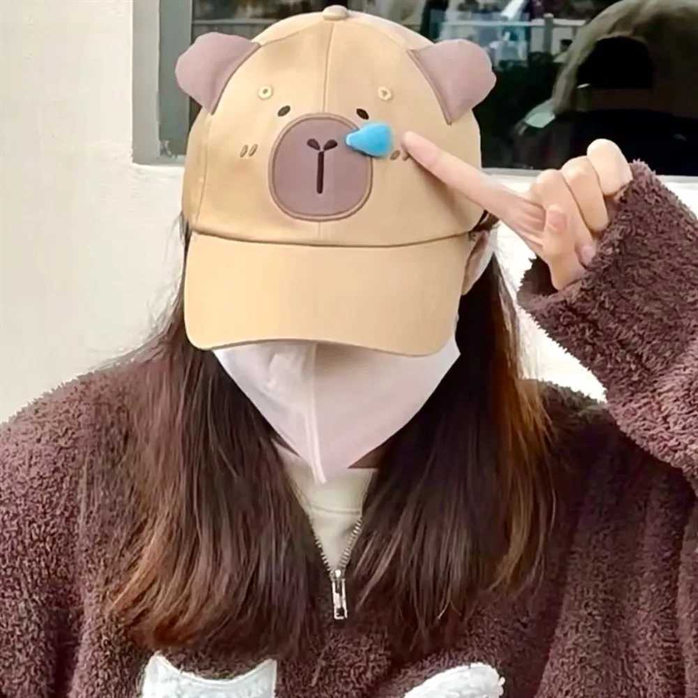 Hot Capybara baseball cap golf cap unisex summer outdoor couple truck cap UV resistant sun protection cap breathable Peaked cap W241225