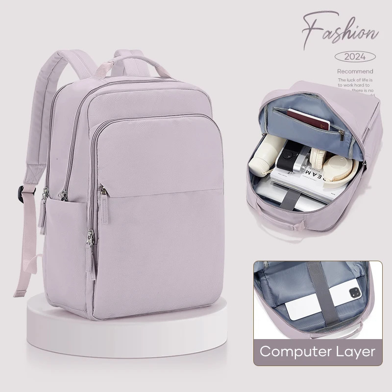 Backpacks for Women Versatile College Daypack Casual Student Schoolbag Waterproof Large-Capacity Travel Backpack Laptop Bag 241225