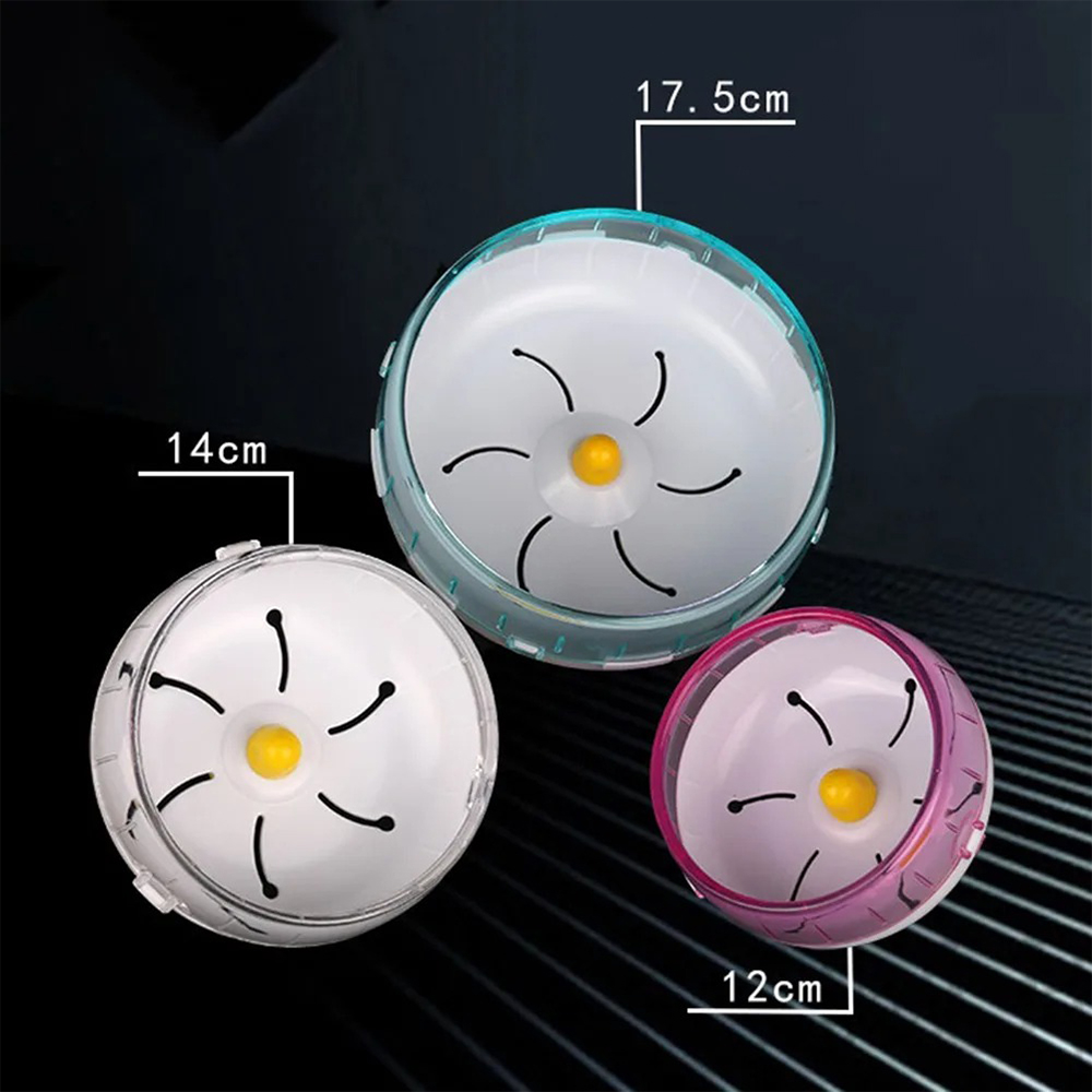 Hamster Running Disc Toy 3 Size Silent Small Pet Rotatory Jogging Wheel Small Pets Sports Wheel Toys Hamster Cage Accessories