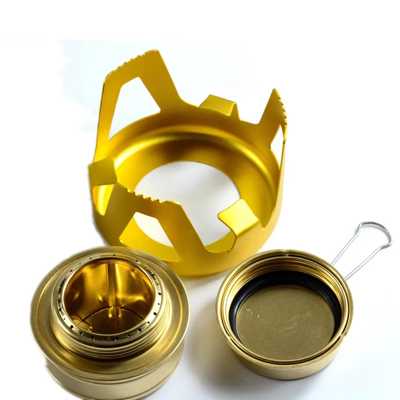 Outdoor alloy alcohol camping stove folding mini stove