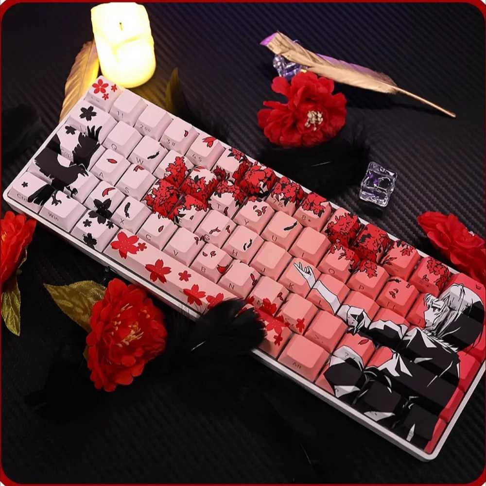 Machima Cherry Keycap Set PBT 135 Keys Side Engraved Translucent for MX Switch 60/84/90/104/108 Layout Mechanical KeyboardsXJ241225