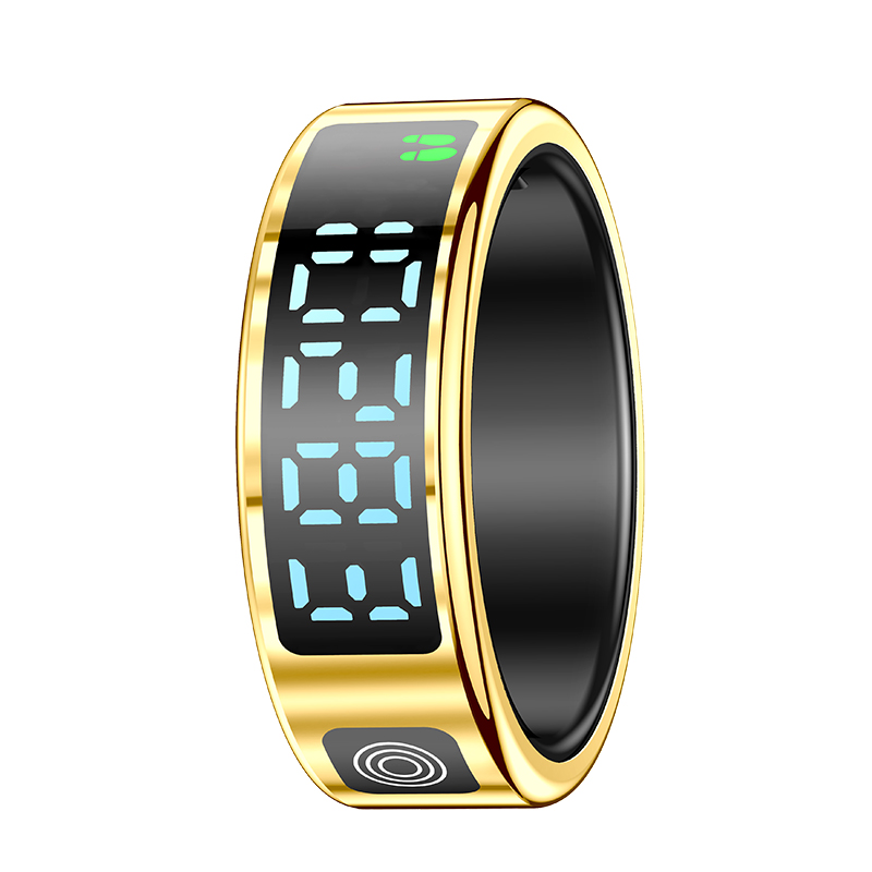 SR08 SmartRing Waterproof Fitness Tracker with Gesture Control Sleep Monitoring and Multi-Sport Modes Men Women Ring for Android iOS