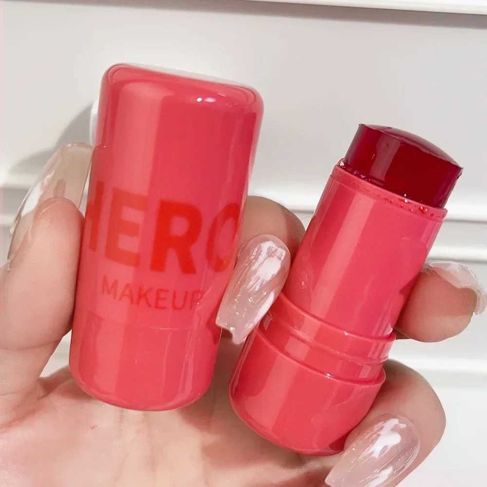 2 in 1 Juice Jelly Cheek B Moisturizing Rouge Cheek Ber Lipstick Stick Lasting Watery Brighten Facial Contouring MakeupXJ241225