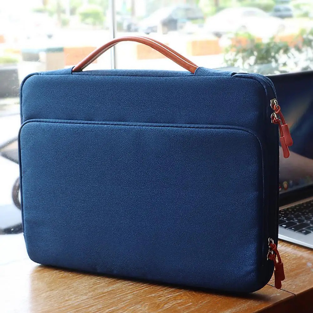 Universal Laptop Handbag 13/13 3/14 1 15 4 Inches Notebook Sleeve for Macbook Double Zipper Computer Carrying Bag Briefcase 241225