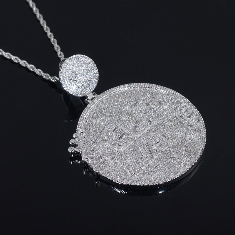 Self Made Letter Iced Out Pendant for Men Bling Cubic Zirconia Cz Charm Gold Plated Hip Hop Fashion Jewelry