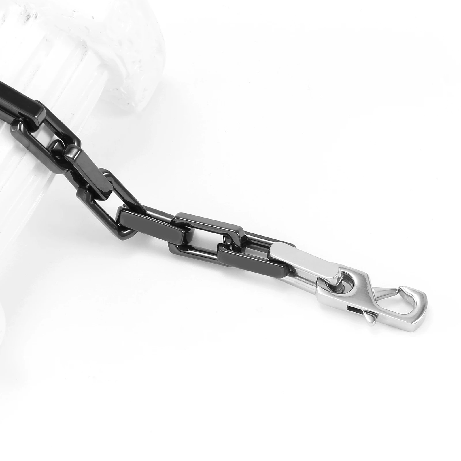 Ceramics Bracelets for Men Women Black Bamboo Branches Chain Hip Hop Jewelry Gift Waterproof Non-allergic Accessories 241225