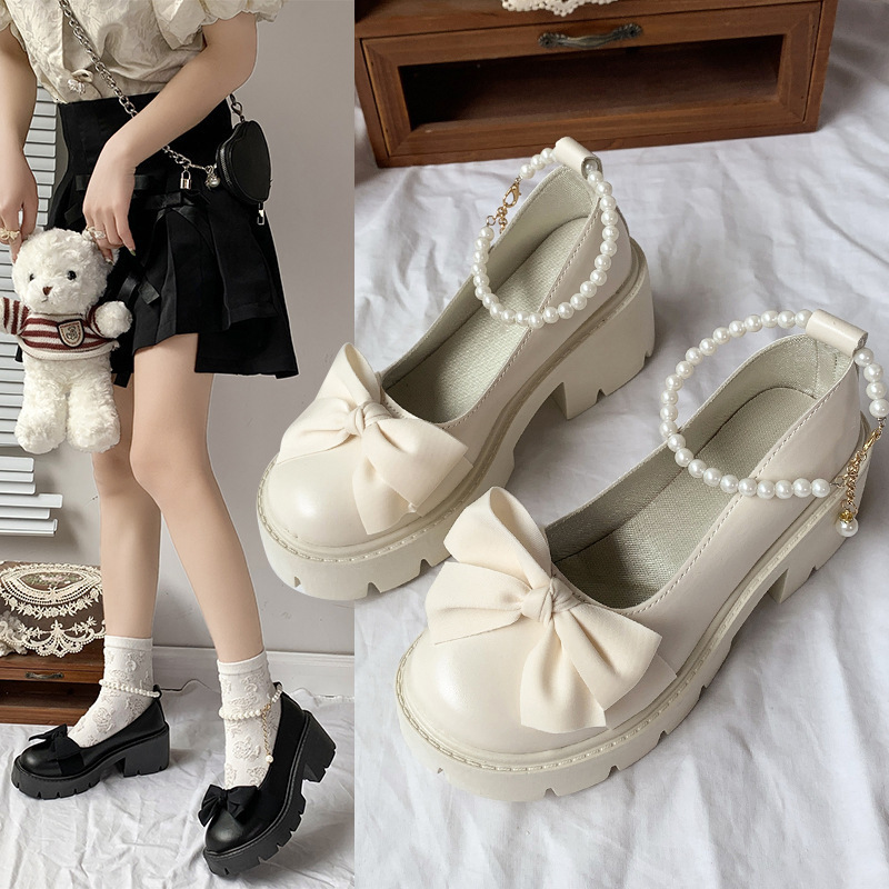 Jane Ddmywed Mary Spring And Autumn Season New Flat Single Women S Summer Soft Sole Grandma Bow Small Leather Shoes Chinese Brand F Ddmysaturn