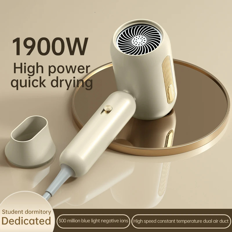 High Quality Negative Ion Household Hair Dryer Professional Dryer Powerful Hairdryer Travel Homeuse Cold Wind Blow Dryer 241225